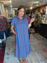 Load image into Gallery viewer, ROYAL STRIPE DRESS
