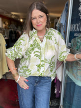 Load image into Gallery viewer, OLIVE FOLAGE TOP
