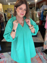 Load image into Gallery viewer, KELLY GREEN SWING DRESS
