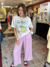 Load image into Gallery viewer, 2 TONE PINK STRIPE PANTS
