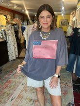 Load image into Gallery viewer, FADED NAVY FLAG TEE
