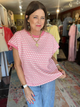 Load image into Gallery viewer, TEXTURED PINK CHECK TOP
