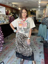 Load image into Gallery viewer, ANIMAL PRINT LACE SKIRT
