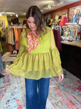 Load image into Gallery viewer, LILLIAN RUFFLE TOP
