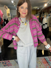 Load image into Gallery viewer, MAGENTA PIPER CARDIGAN
