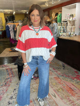 Load image into Gallery viewer, CORAL COTTON SWEATER
