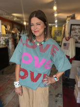 Load image into Gallery viewer, TEAL LOVE TEE
