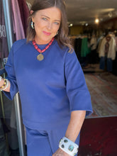 Load image into Gallery viewer, BLUE DENIM SCUBA TOP
