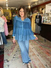 Load image into Gallery viewer, DENIM VINTAGE TOP
