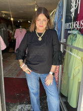 Load image into Gallery viewer, DIAMONDS AND RUFFLES TOP
