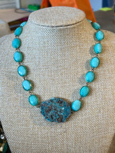 Load image into Gallery viewer, AQUA CRYSTAL WITH JASPER NECKLACE
