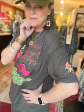 Load image into Gallery viewer, STRANGER CHARCOAL TEE
