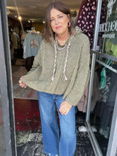 Load image into Gallery viewer, OLIVE CHENILLE SWEATER
