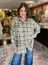 Load image into Gallery viewer, DUSTY SAGE PLAID TOP

