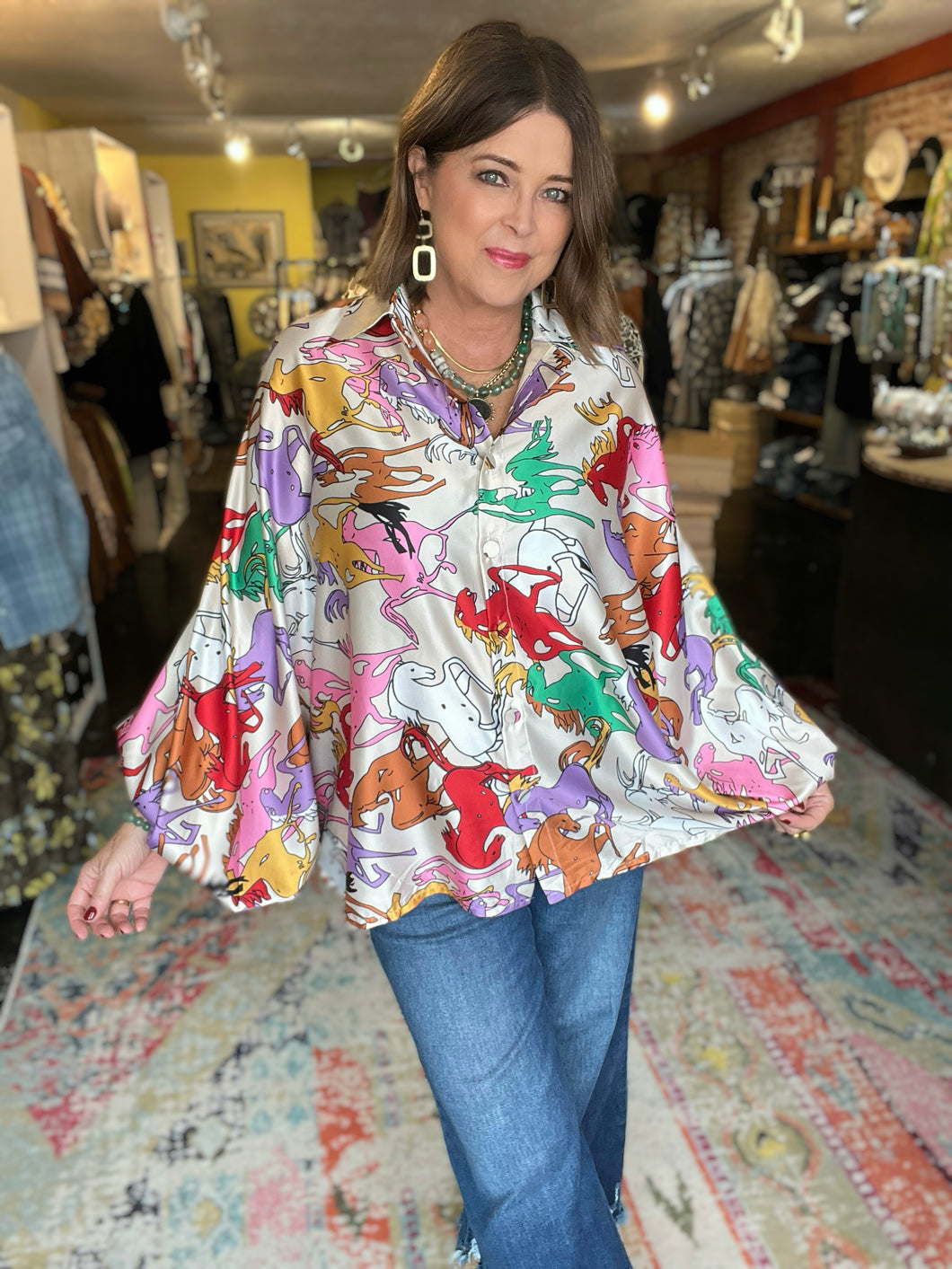 RAINBOW PONY BLOUSE