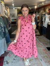Load image into Gallery viewer, MAUVE POLKA DOT DRESS
