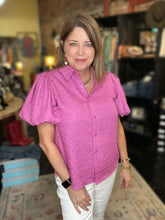 Load image into Gallery viewer, HILLARY BLOUSE (ORCHID)

