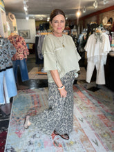 Load image into Gallery viewer, FADED OLIVE LEOPARD PANTS
