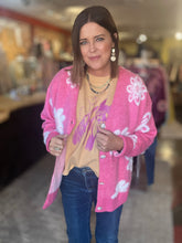 Load image into Gallery viewer, PINK DAISY CARDIGAN
