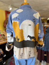 Load image into Gallery viewer, BLUE PAINTED PRAIRIE CARDIGAN

