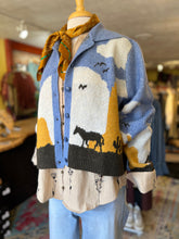 Load image into Gallery viewer, BLUE PAINTED PRAIRIE CARDIGAN
