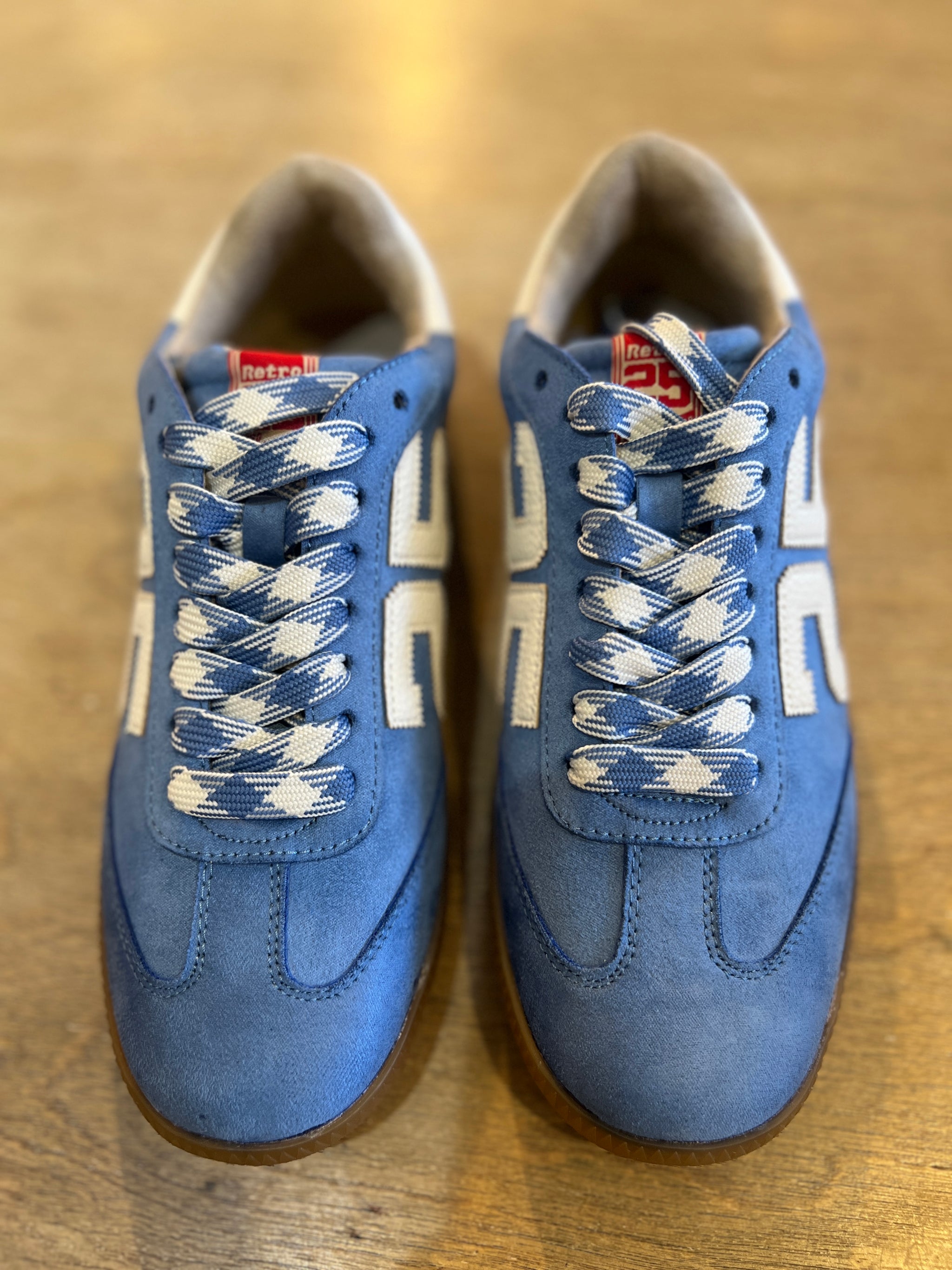 RETRO 25 BLUE SUEDE SNEAKERS – BRICK HOUSE BOUTIQUE