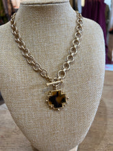 Load image into Gallery viewer, LEOPARD CROSS NECKLACE
