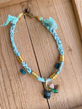 Load image into Gallery viewer, CHERRY BLOSSOM WITH FISH BANDANA NECKLACE
