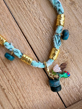 Load image into Gallery viewer, CHERRY BLOSSOM WITH FISH BANDANA NECKLACE
