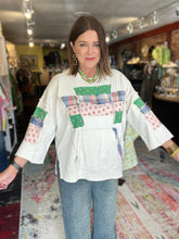 Load image into Gallery viewer, GREEN PATCHWORK SWEATSHIRT
