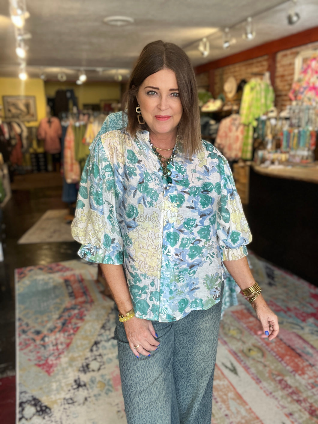 SUMMER WATERCOLOR TOP