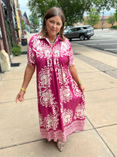 Load image into Gallery viewer, GERANIUM PINK MAXI DRESS
