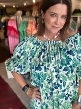 Load image into Gallery viewer, GREEN AND NAVY DRESS
