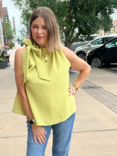 Load image into Gallery viewer, CHARTREUSE BOW TOP
