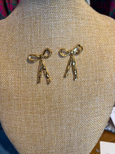 Load image into Gallery viewer, GOLD BOW EARRINGS
