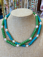 Load image into Gallery viewer, VICTORY BEADED PEARL NECKLACE (2 COLORS)
