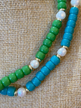 Load image into Gallery viewer, VICTORY BEADED PEARL NECKLACE (2 COLORS)
