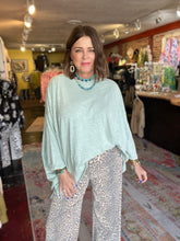 Load image into Gallery viewer, JADED GYPSY AQUA OVERSIZED SLUB TEE
