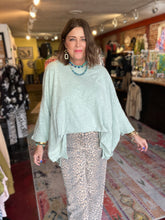 Load image into Gallery viewer, JADED GYPSY AQUA OVERSIZED SLUB TEE
