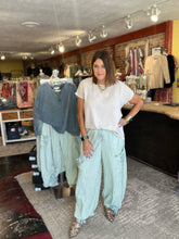 Load image into Gallery viewer, MINT CARGO PANTS
