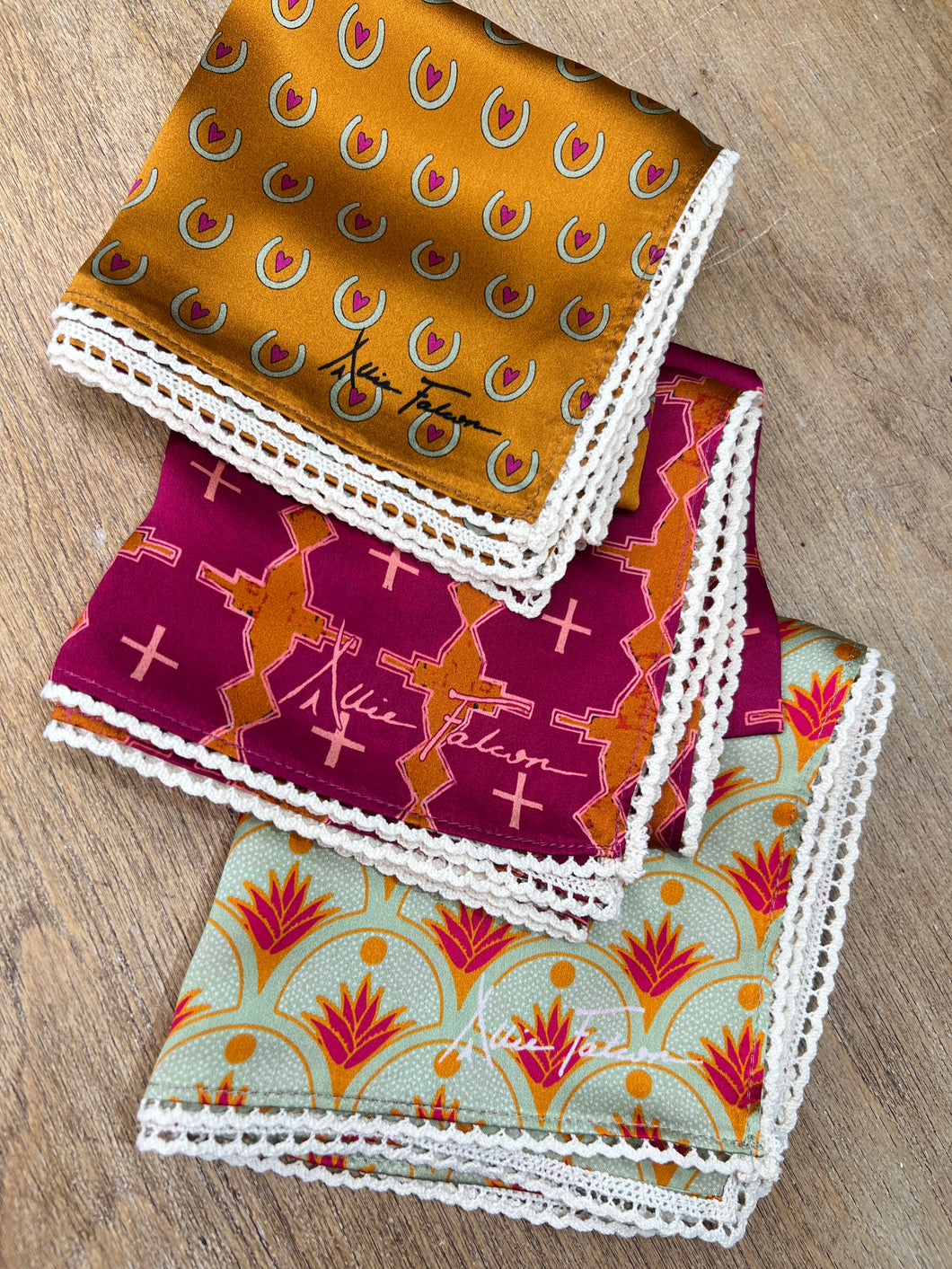 ALLIE FALCON SILK SCARF