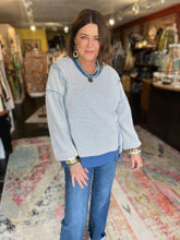 Load image into Gallery viewer, BLUE THERMAL PULLOVER
