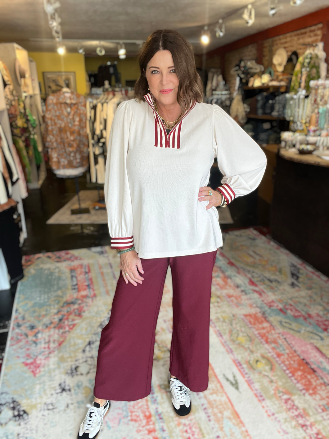 VARSITY GLAM TOP