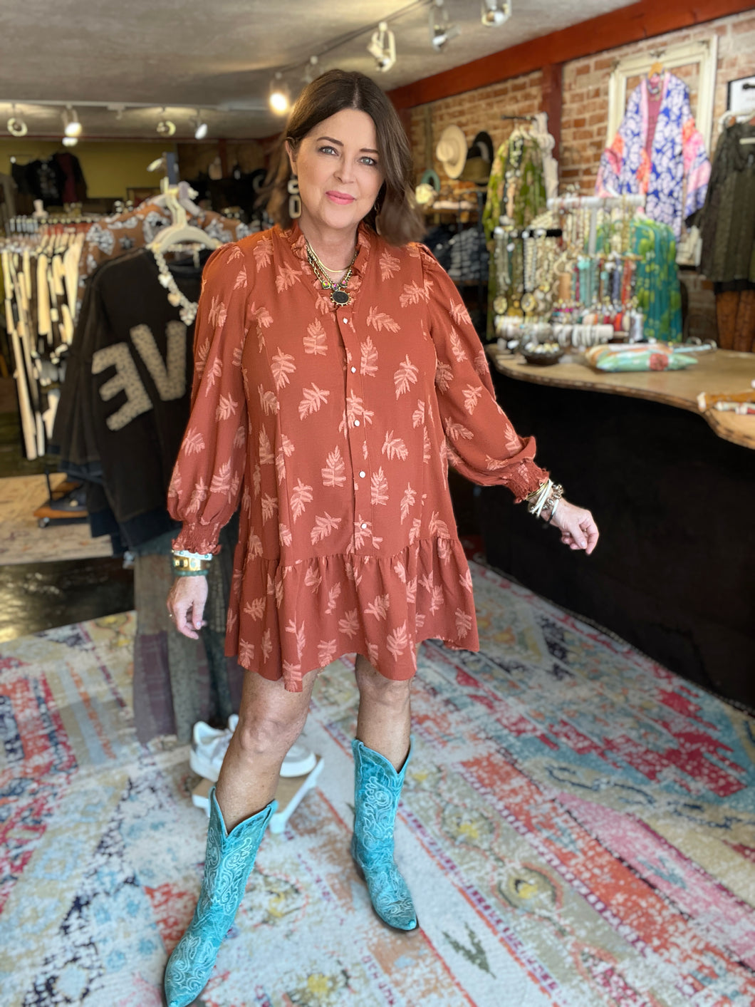SIENNA LEAF DRESS