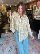 Load image into Gallery viewer, FADED MUSTARD TEXTURED BLOUSE
