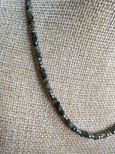 Load image into Gallery viewer, MINI GREEN TOURMALINE &amp; PYRITE NECKLACE
