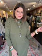 Load image into Gallery viewer, OLIVE MIDDY DRESS
