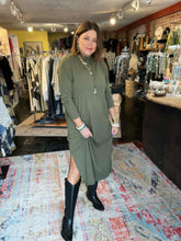 Load image into Gallery viewer, OLIVE MIDDY DRESS
