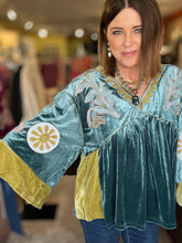 Load image into Gallery viewer, TEAL BOHO BLISS TOP
