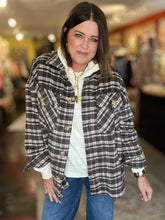 Load image into Gallery viewer, BROWN PLAID JACKET
